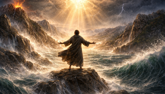 "Deus é o nosso refúgio e fortaleza, socorro bem presente na angústia. Por isso nÃ£o temerem...